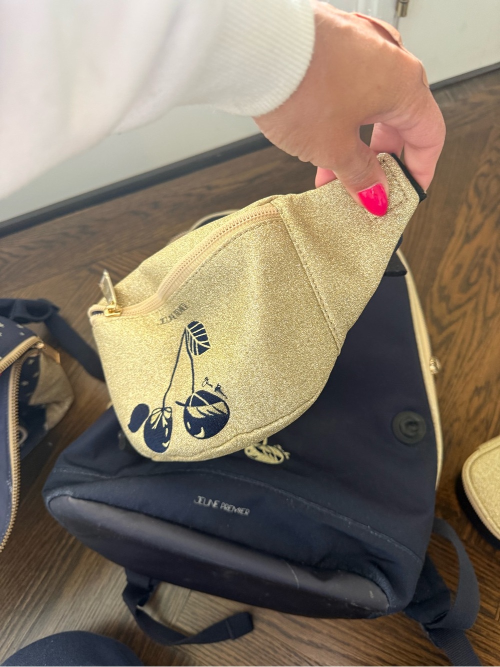 Premier Gold-Trim Navy Backpack - Picture 2 of 6